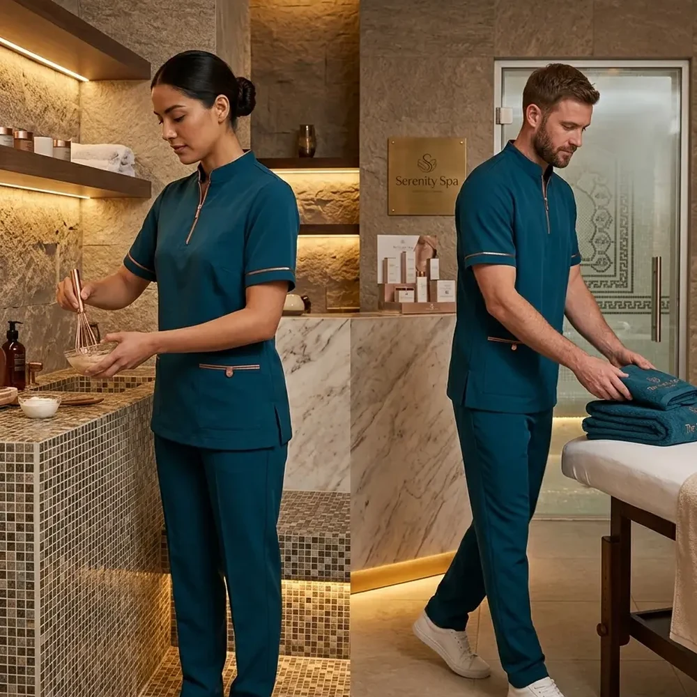 Uniformes para spa de resort