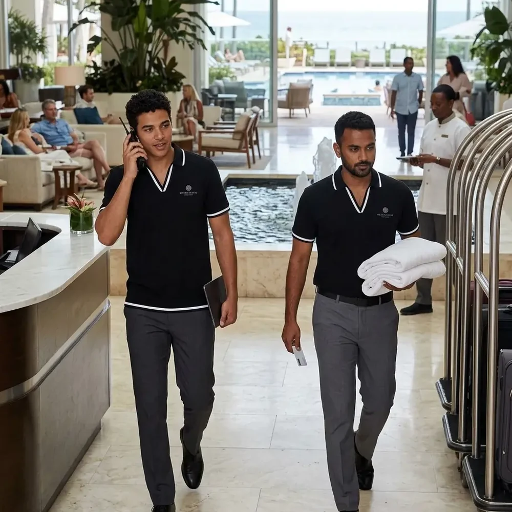 Guest service polo uniforms