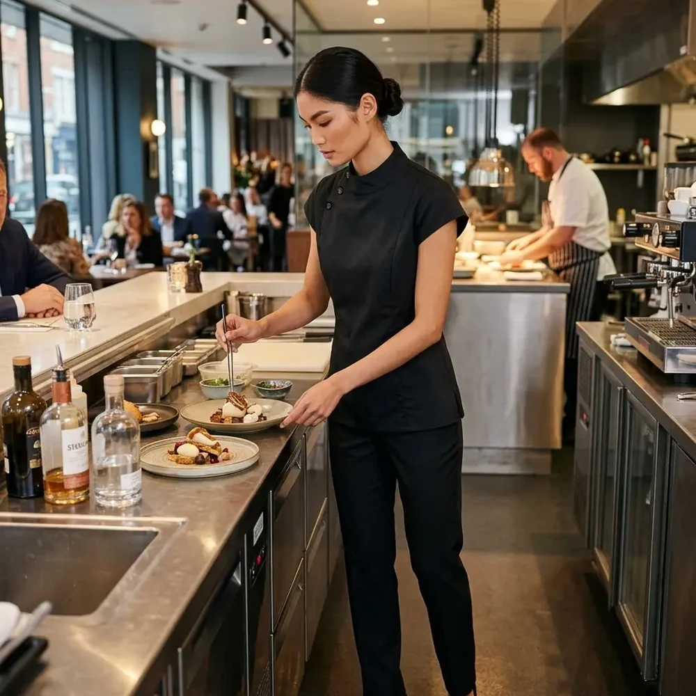 Fine dining service uniform