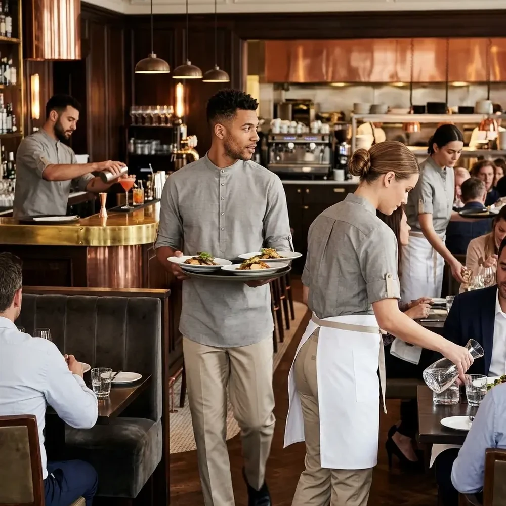 Restaurant waitstaff uniforms